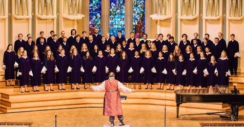 Choir performs at venue